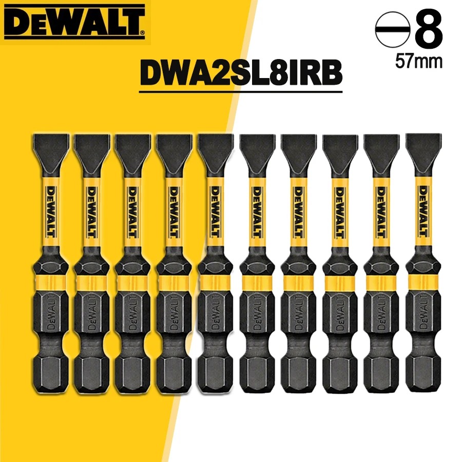 Power Tools Used - DEWALT Slotted Impact Screwdriver Bit Set