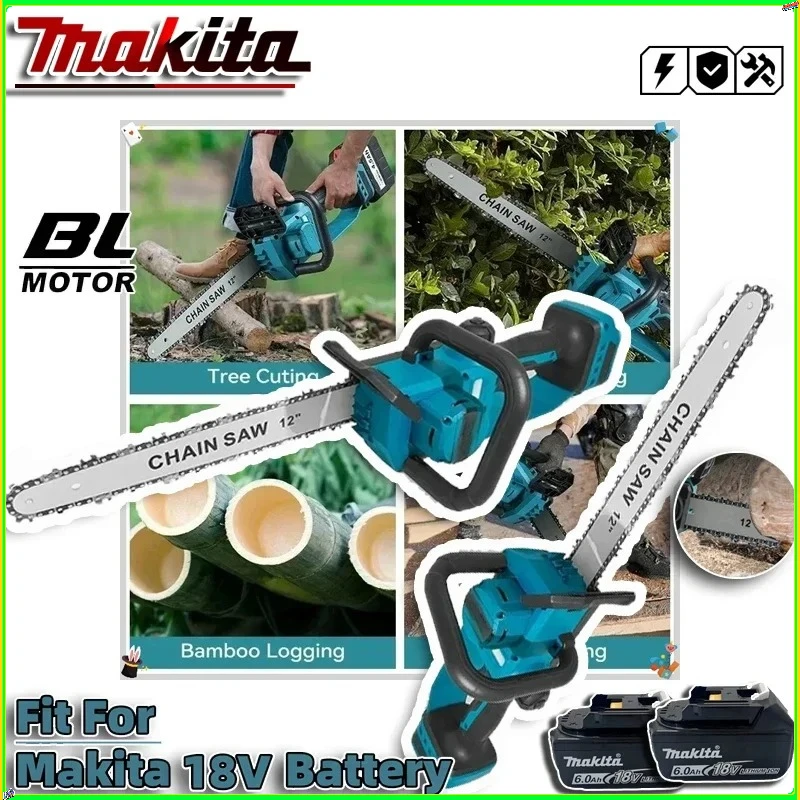 Power Tools Online - Makita 18V 2200W Portable Chainsaw Brushless