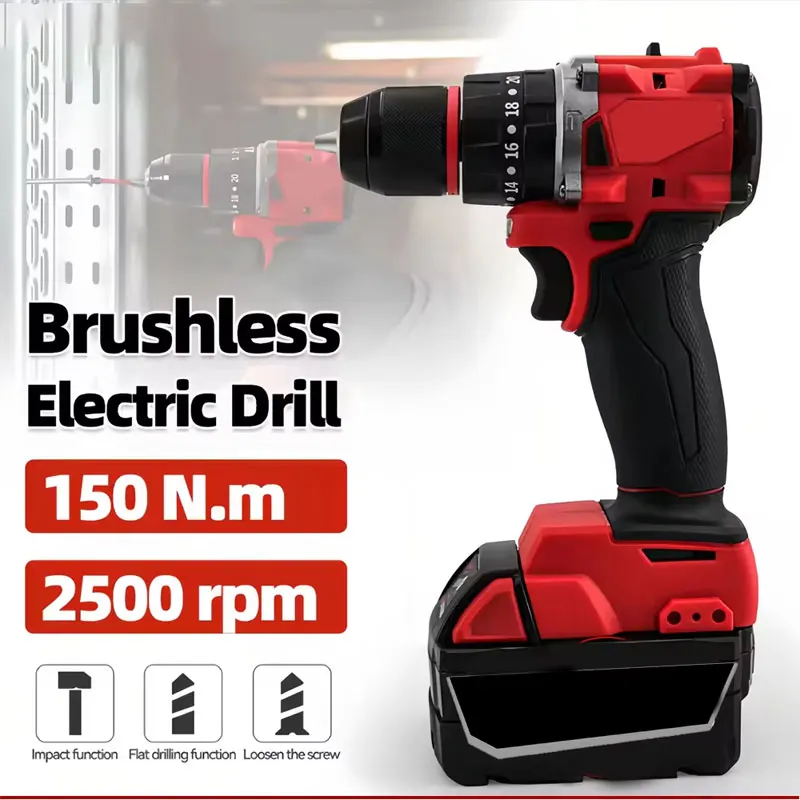 Power Tools Safety - Small Electric Brushless Impact Drill 150Nm