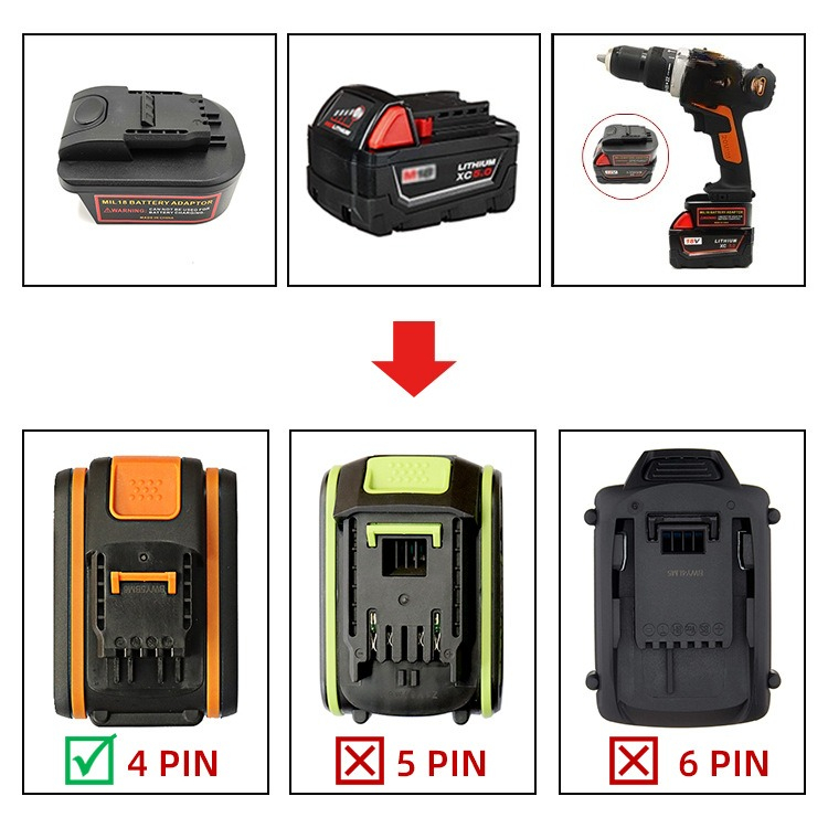 For Worx 20V 4-Pin Orange Powe - Power Tools Orange avis et prix