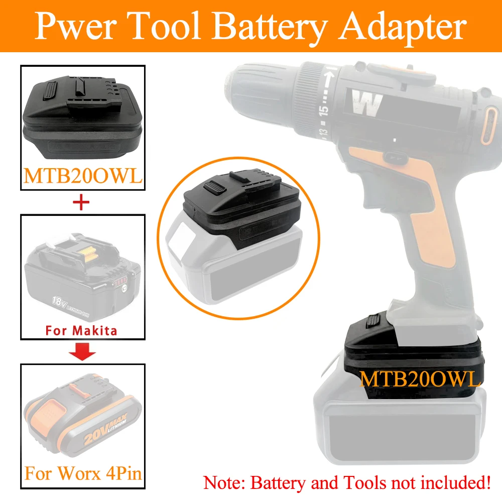 Li-ion Battery Adapter for Mak - Power Tools Orange avis et prix