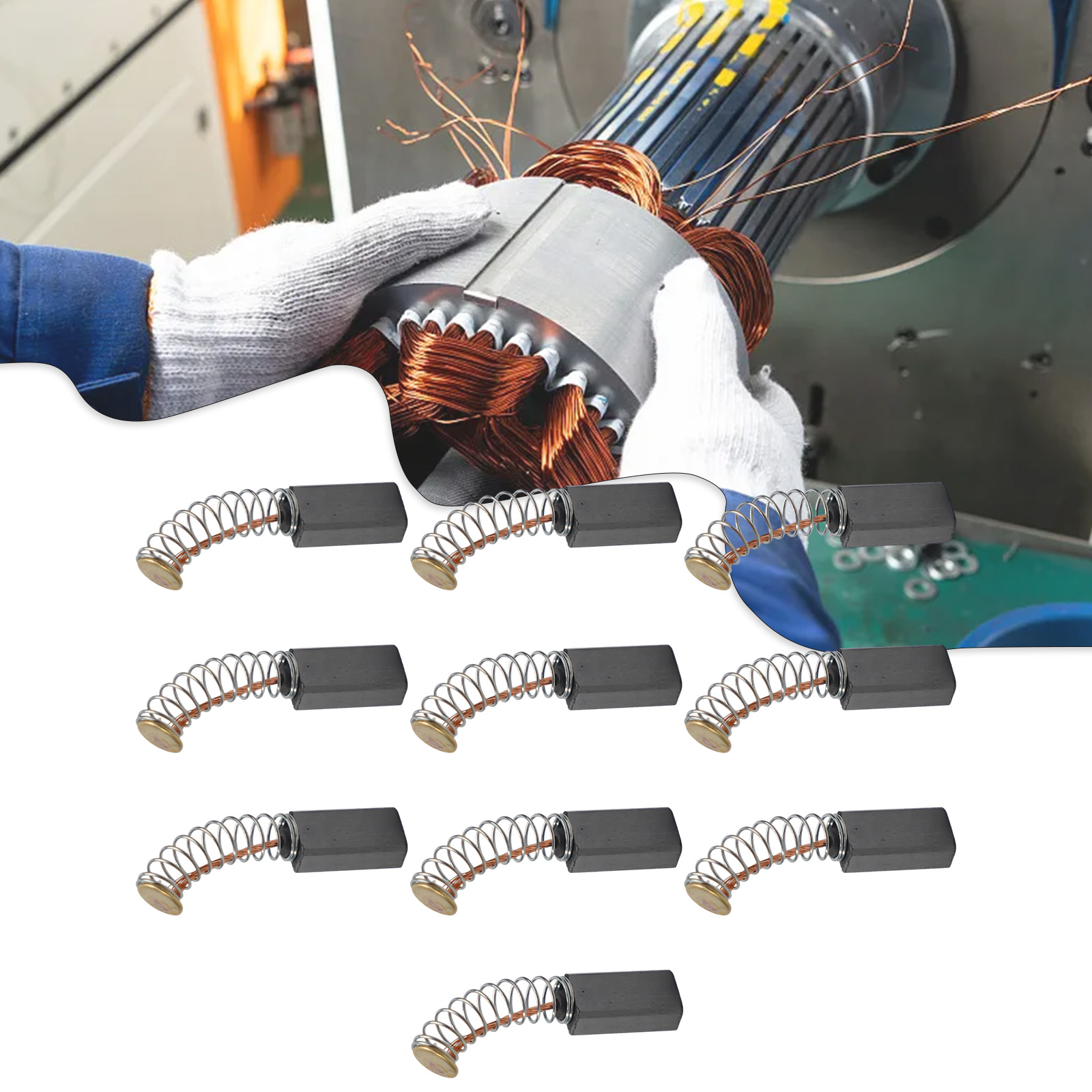 10-Pack Carbon Brushes 12mm x  - Power X Tools And Machinery avis et prix