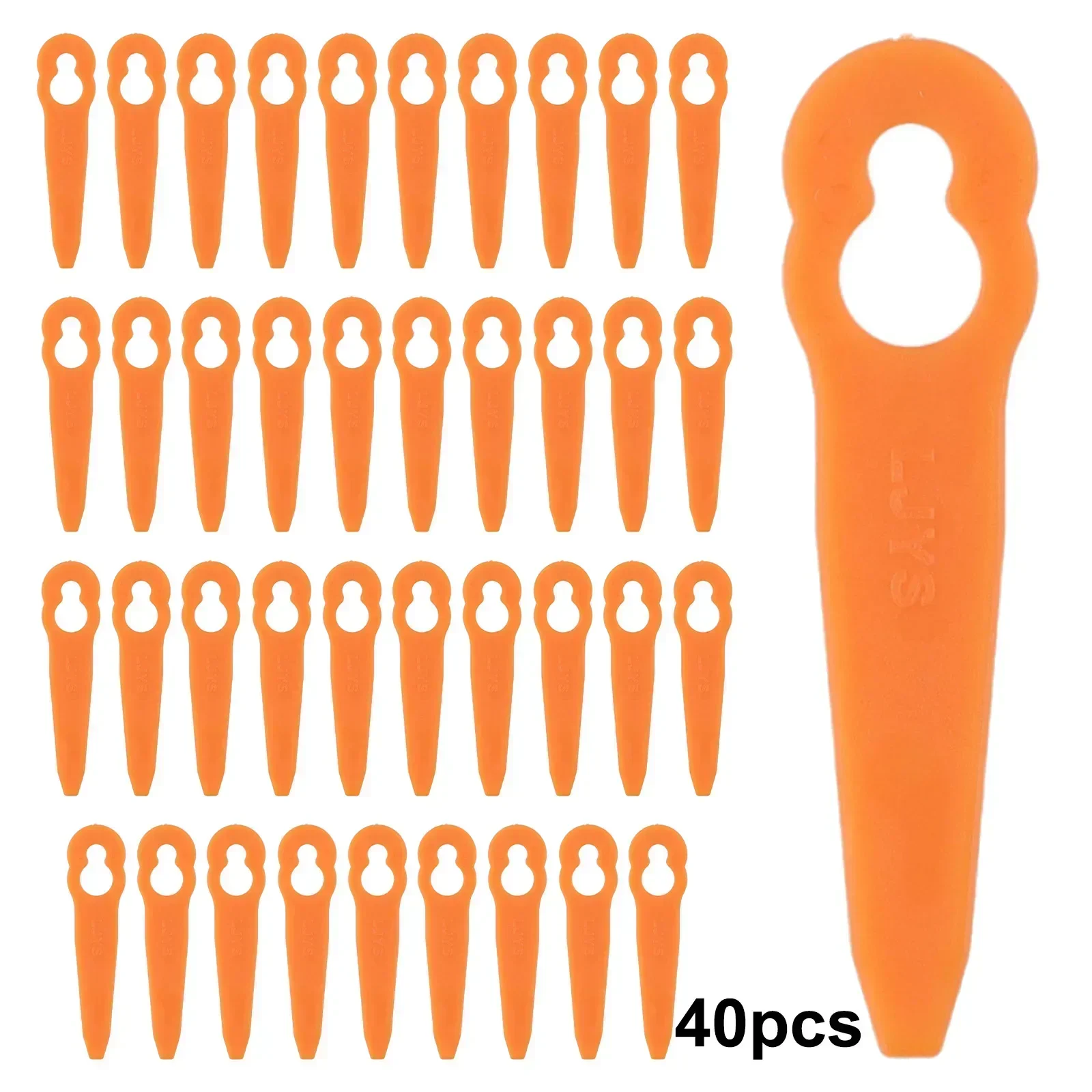 40pcs Plastic Blades Lawn Mowe - Power Tools Orange avis et prix