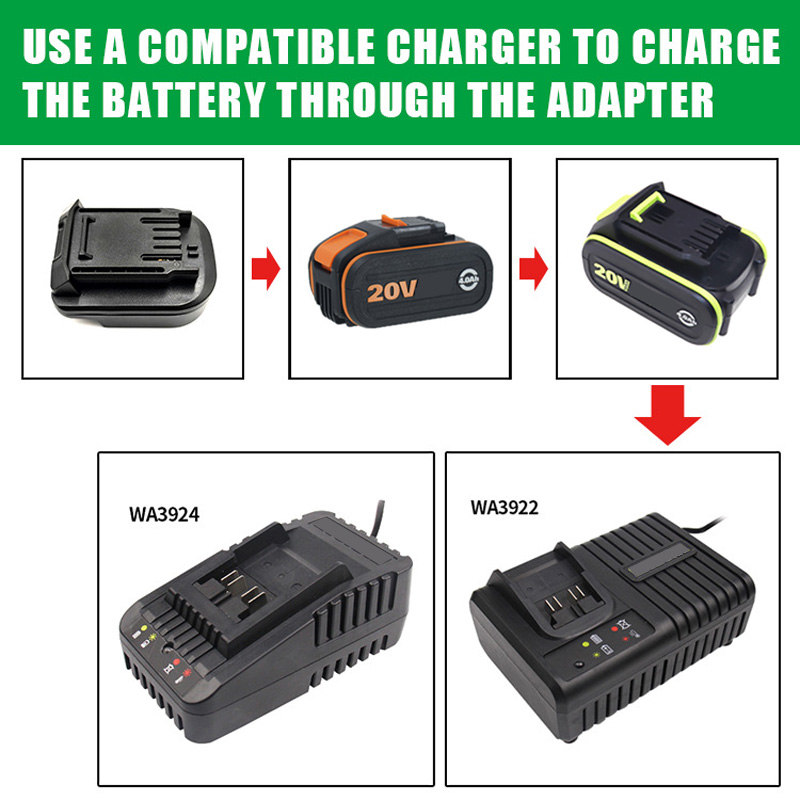 Battery Adapter Converter for  - Power Tools Orange avis et prix