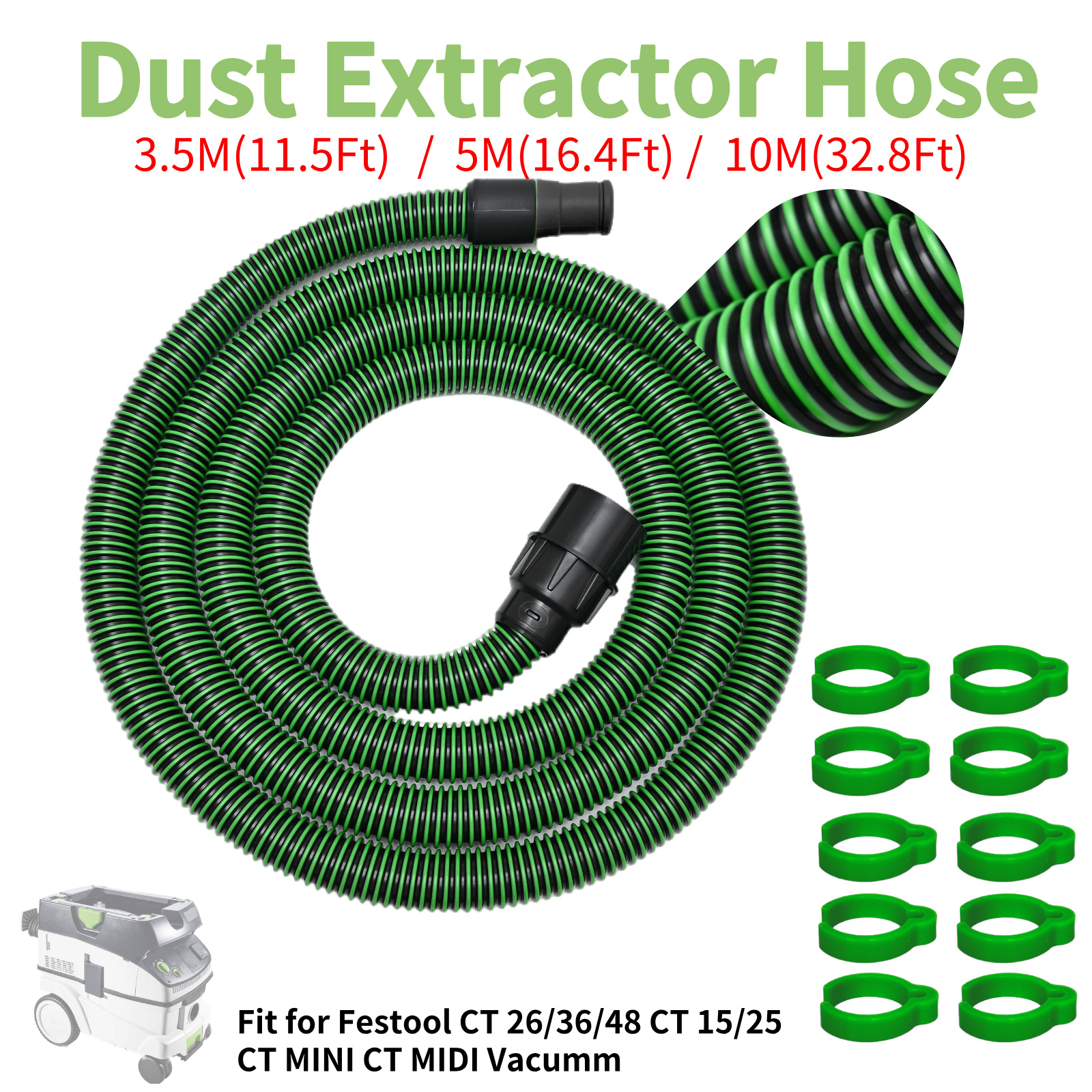 Dust Extractor Hose D27/32x3.5 - Power Tools Used avis et prix