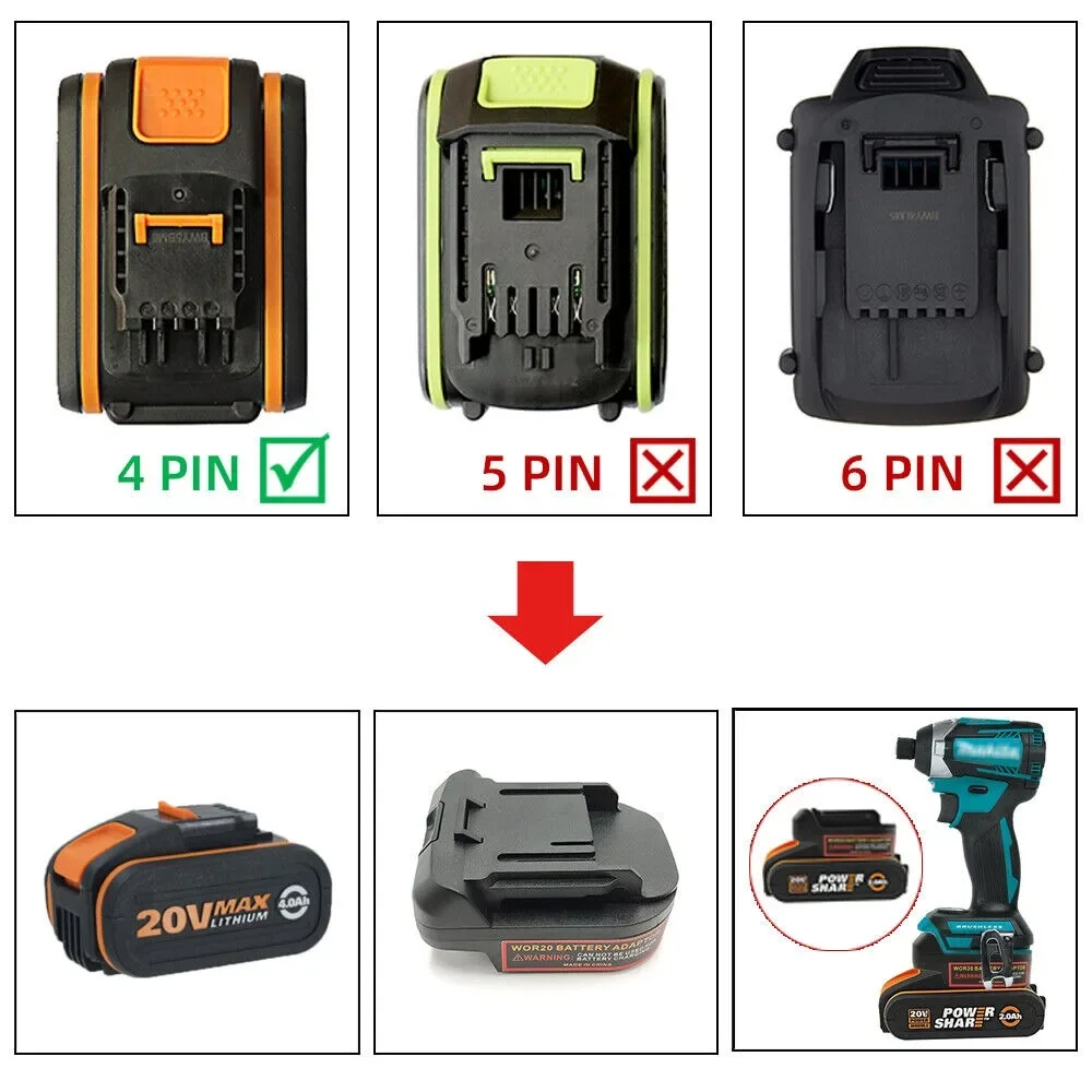Converter Battery Adapter For  - Power Tools Orange avis et prix