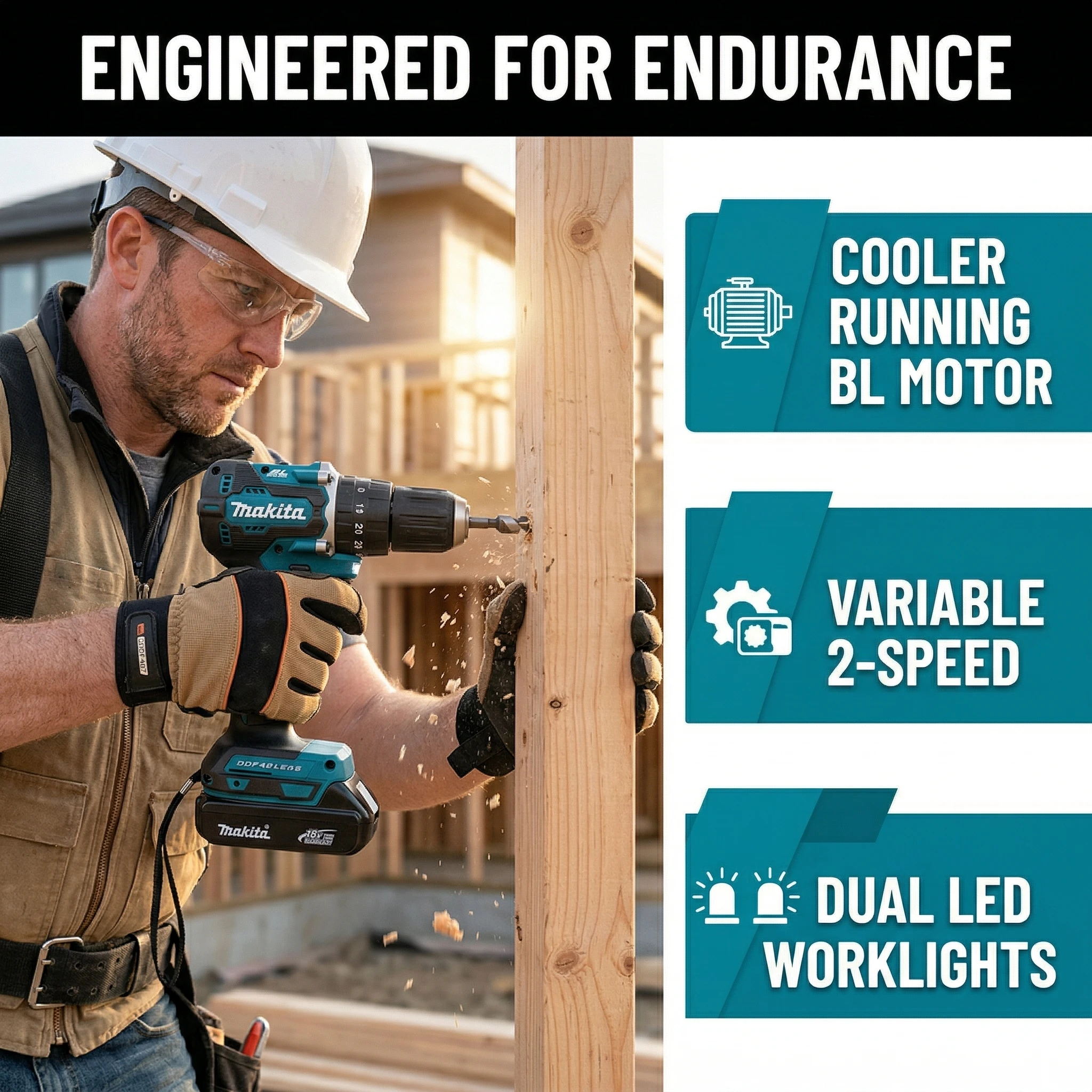 Makita DDF487 Cordless Driver  - Power Tools Safety avis et prix