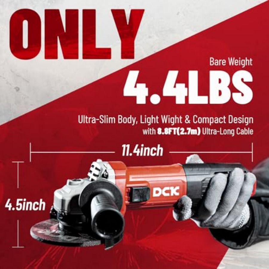 9.0 Amp Angle Grinder 4-1/2 In - Power Tools Safety avis et prix