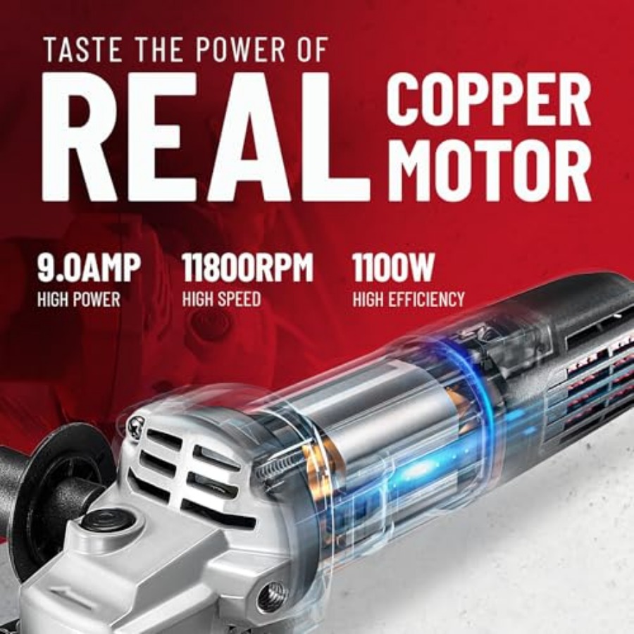 9.0 Amp Angle Grinder 4-1/2 In - Power Tools Safety avis et prix