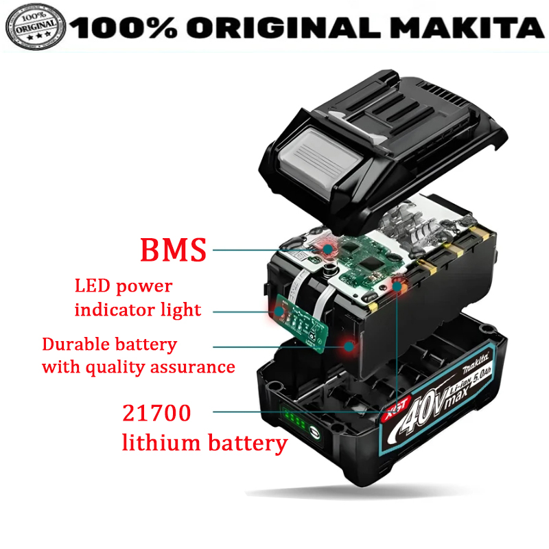 Original Makita 40V 5.0Ah 2170 - Makita Power Tools Xgt avis et prix