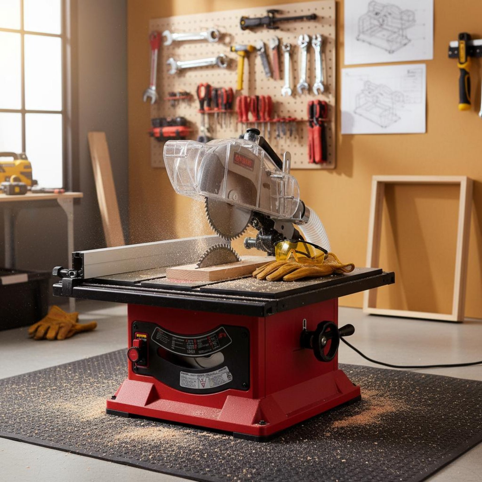 Table Saw Dust Guard Transpare - Power Tools Safety avis et prix