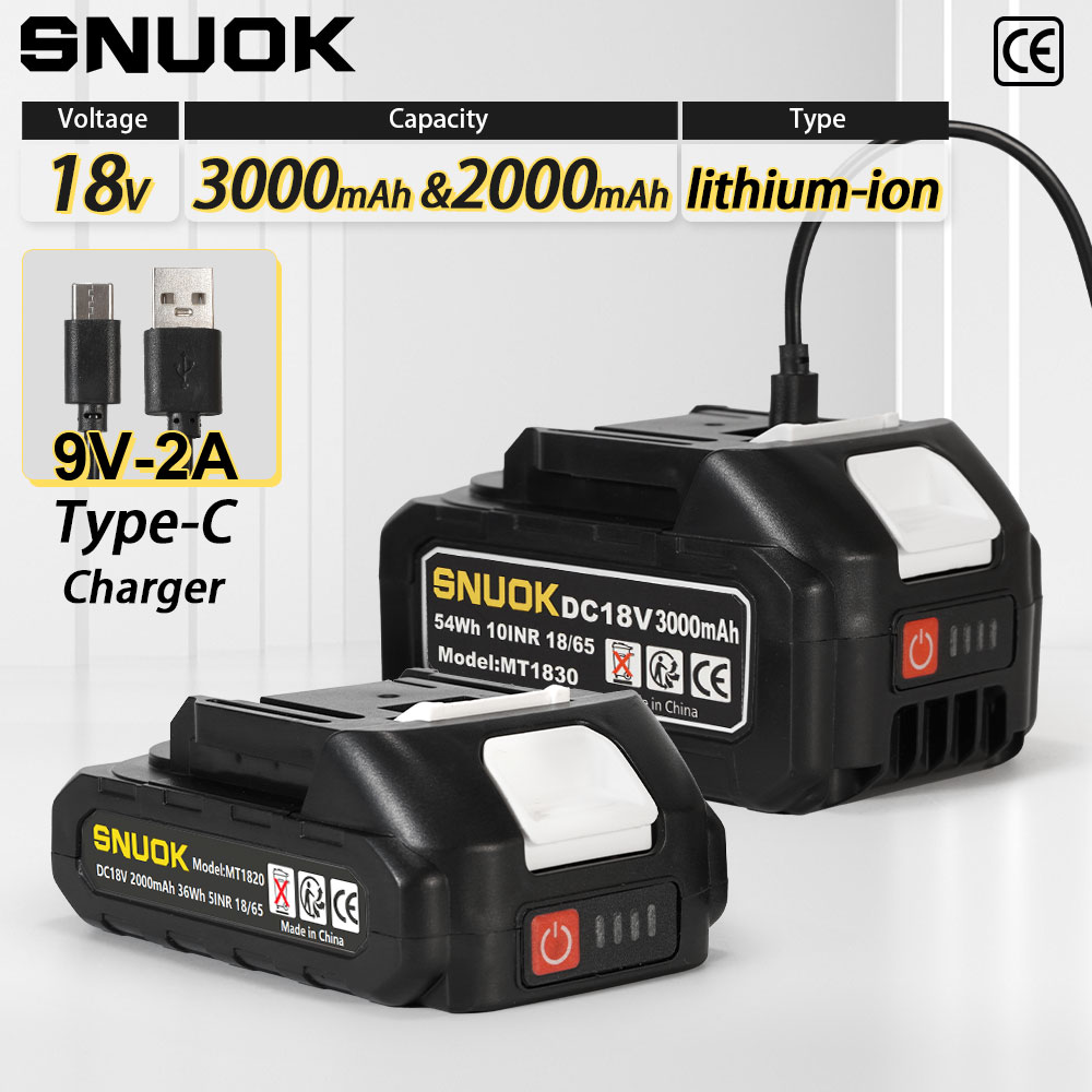 SNUOK 18V Electric Tool Batter - Power Tools Safety avis et prix